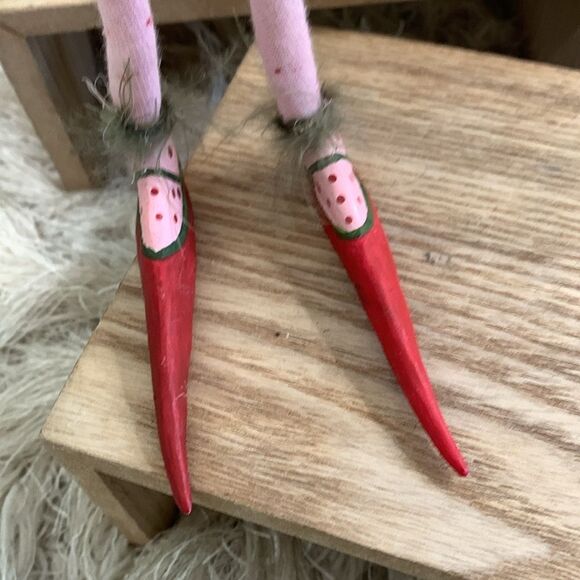 Dept 56 Patience Brewster Krinkles Red Poinsettia Fairy Figurine Ornament W/Box - Picture 12 of 17